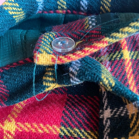 Bobbie Brooks Women’s Vintage Plaid Pleated Tartan Skirt Red Green Sz XS 60s - Picture 5 of 9